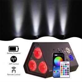 3*18W RGBWA UV LED Wireless Battery Wedding UpLight DB-BT0318
